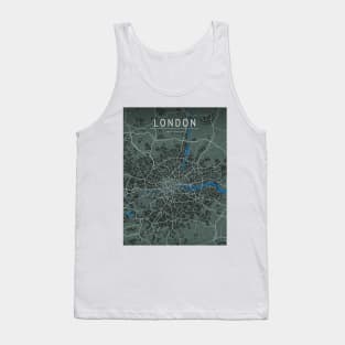 LONDON UK MAP Tank Top